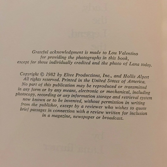 ❣️Lana Turner The Legend, The Lady, The Truth Memoir Biography Movie Star Love❣️ - Picture 7 of 15